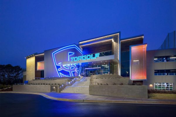 Exterior Night Topgolf Huntsville